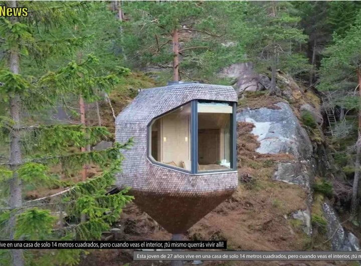 Esta joven de 27 años vive en una casa de solo 14 metros cuadrados