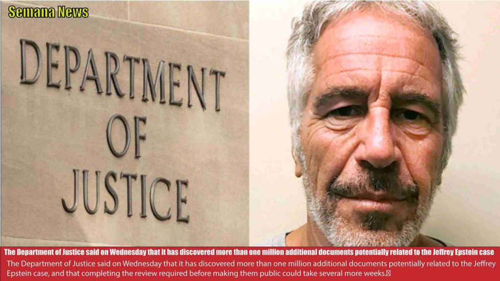 The Department of Justice said on Wednesday that it has discovered more than one million,