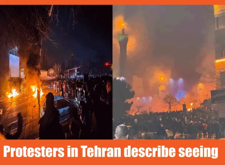 Protesters in Tehran say they saw