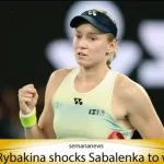 Rybakina shocks Sabalenka to win