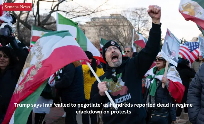 Trump Claims Iran 'Called to Negotiate' Amid Reports of Hundreds Killed in Regime Crackdown on Protests